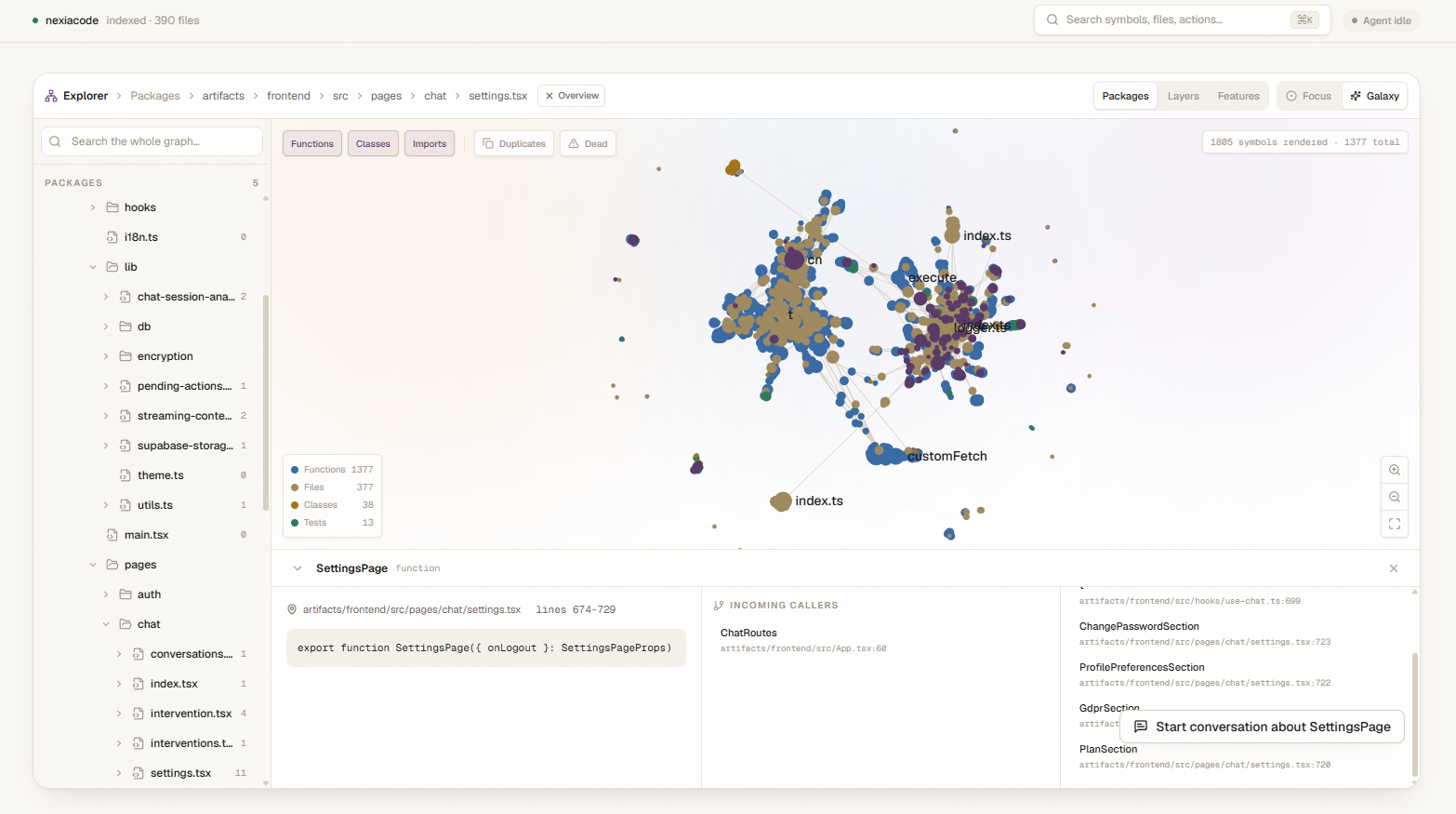 Agentic Repo codebase knowledge graph